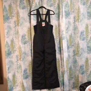 Waistline  26 inches 28 inch Inseam Emilio d'Italia black front zip up coveralls